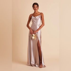 Buddy Grey Taupe Lisa Long Dress